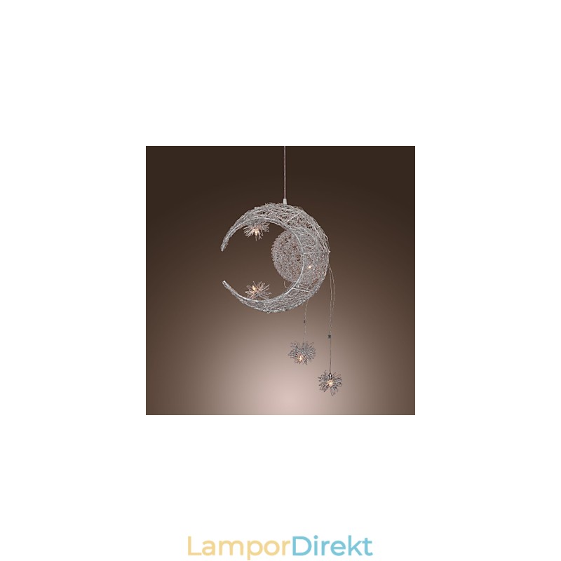 Modern Och Modern Globe Mini Stil Galvaniserad Metall Taklampa