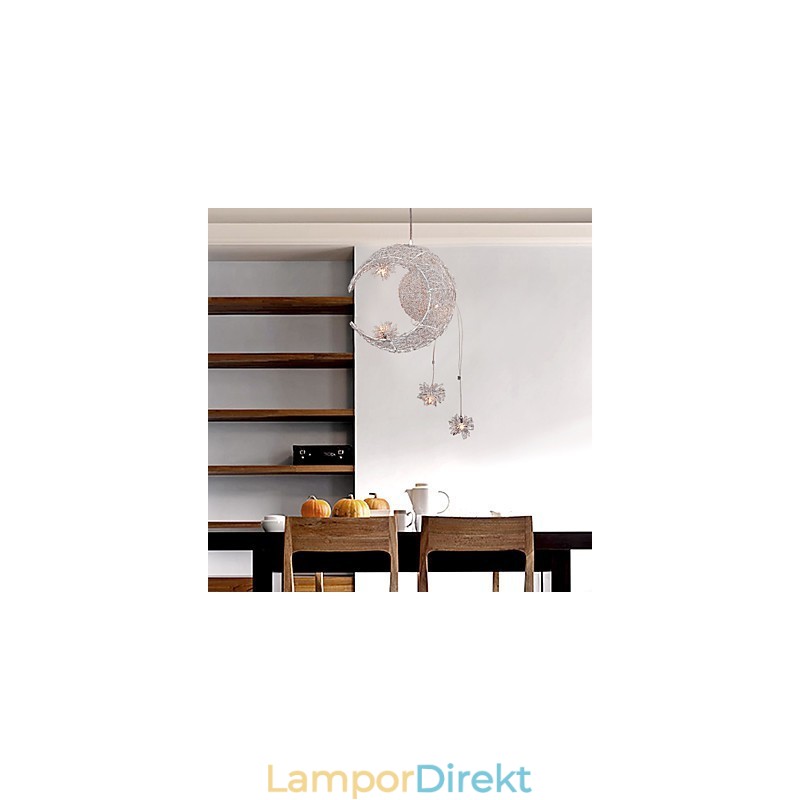 Modern Och Modern Globe Mini Stil Galvaniserad Metall Taklampa