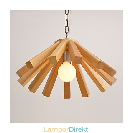 Retro Country Wood Bambu Pendellampa Retro Country Wood Bambu Pendellampa