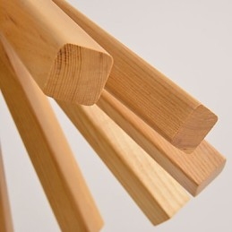 Retro Country Wood Bambu Pendellampa