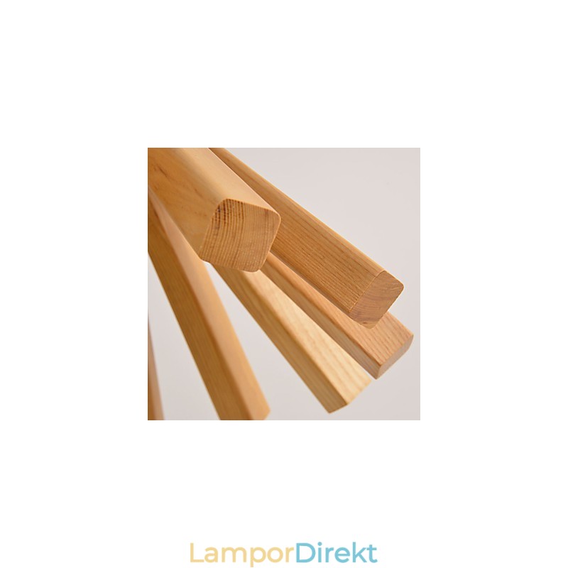 Retro Country Wood Bambu Pendellampa