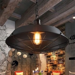 Hänglampor American Country Retro Smidesjärn Samtida Och Kontrakterade Warehouse Droplight