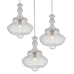 Konstnärlig Hänglampa 1 Ljus Modern Enkelhet Färglöst Klart Glas