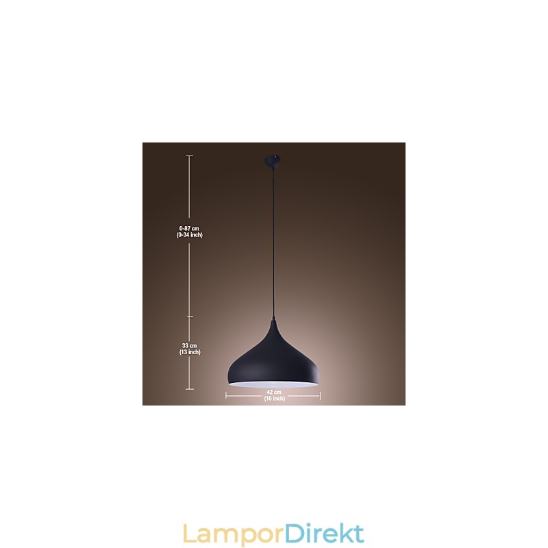 Modern Samtida Retro Skål Mini Stil Målning Taklampa