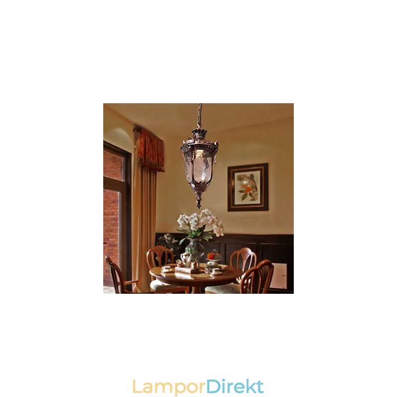 Antik Inspirerad Taklampa Med 1 Lampa