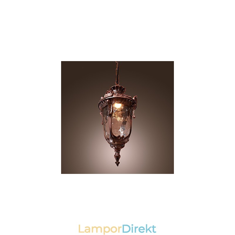 Antik Inspirerad Taklampa Med 1 Lampa