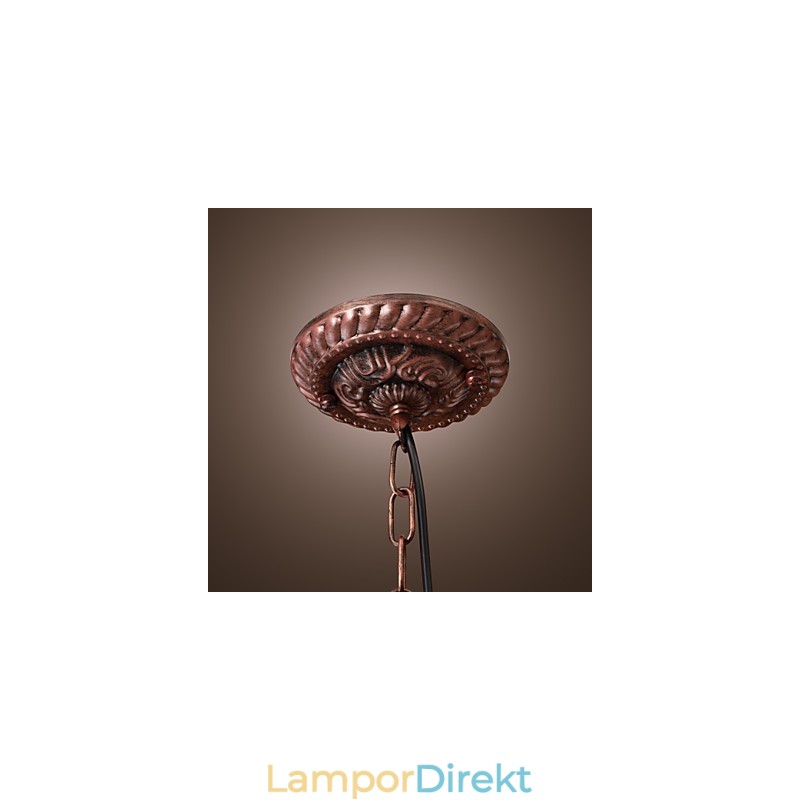 Antik Inspirerad Taklampa Med 1 Lampa