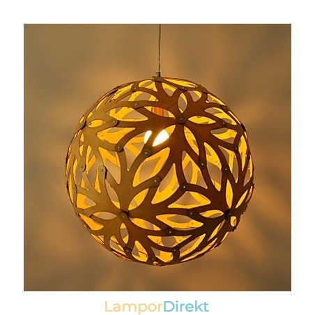 Retro Country Wood Bambu Pendellampa Retro Country Wood Bambu Pendellampa