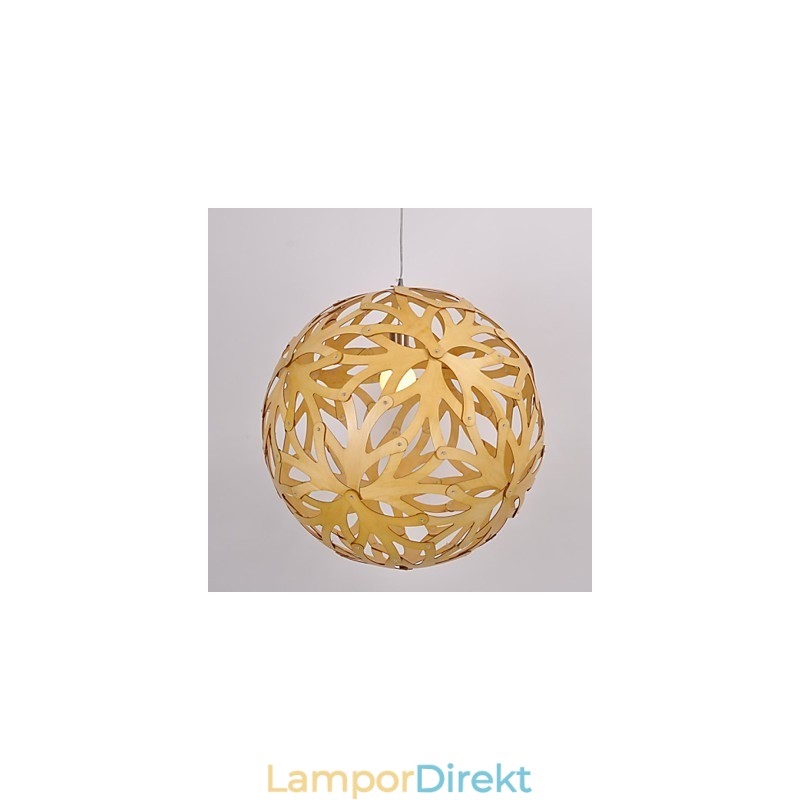Retro Country Wood Bambu Pendellampa