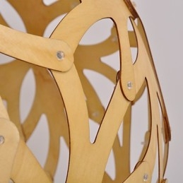 Retro Country Wood Bambu Pendellampa