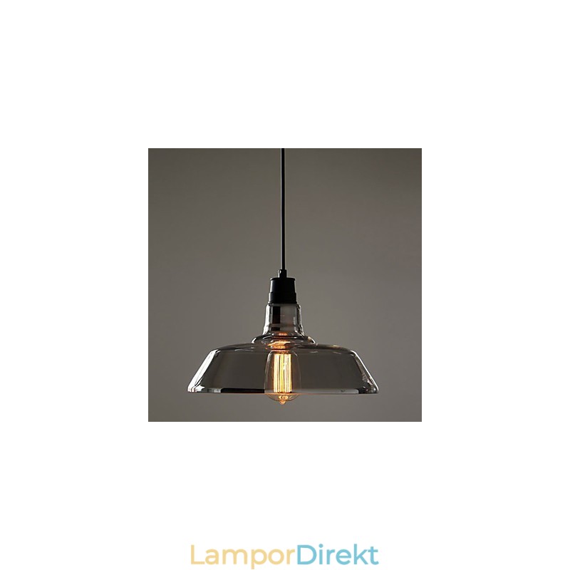 Vintage Elektropläterad Taklampa Garage