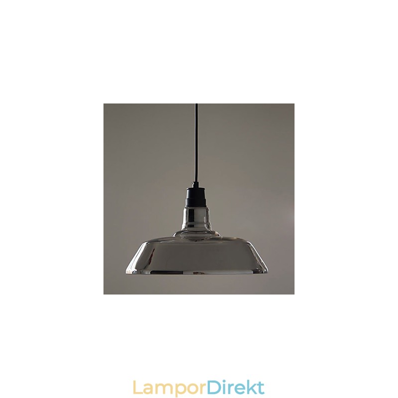 Vintage Elektropläterad Taklampa Garage