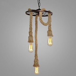 Retro Mini Stil Elektropläterad Metall Taklampa