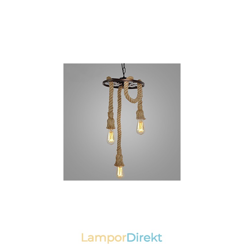 Retro Mini Stil Elektropläterad Metall Taklampa