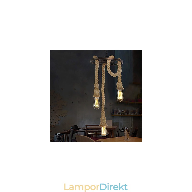 Retro Mini Stil Elektropläterad Metall Taklampa