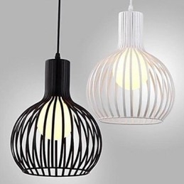 American Retro Contracted Smidesjärn Birdcage Ljuskrona Lamp Light