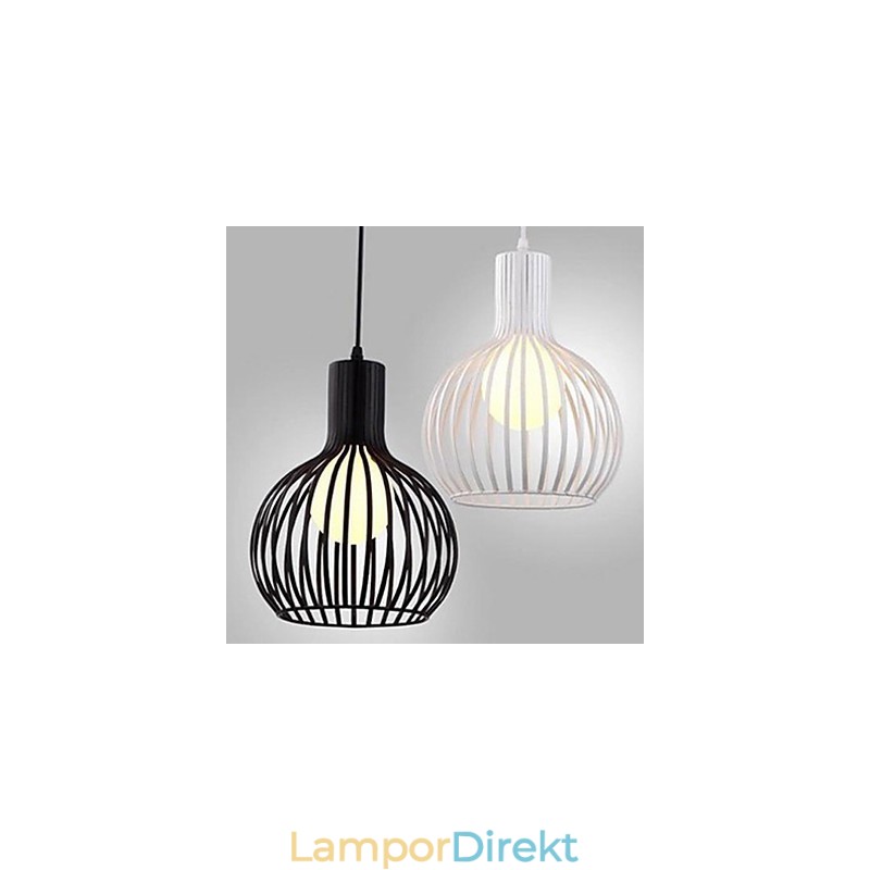 American Retro Contracted Smidesjärn Birdcage Ljuskrona Lamp Light