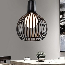 American Retro Contracted Smidesjärn Birdcage Ljuskrona Lamp Light