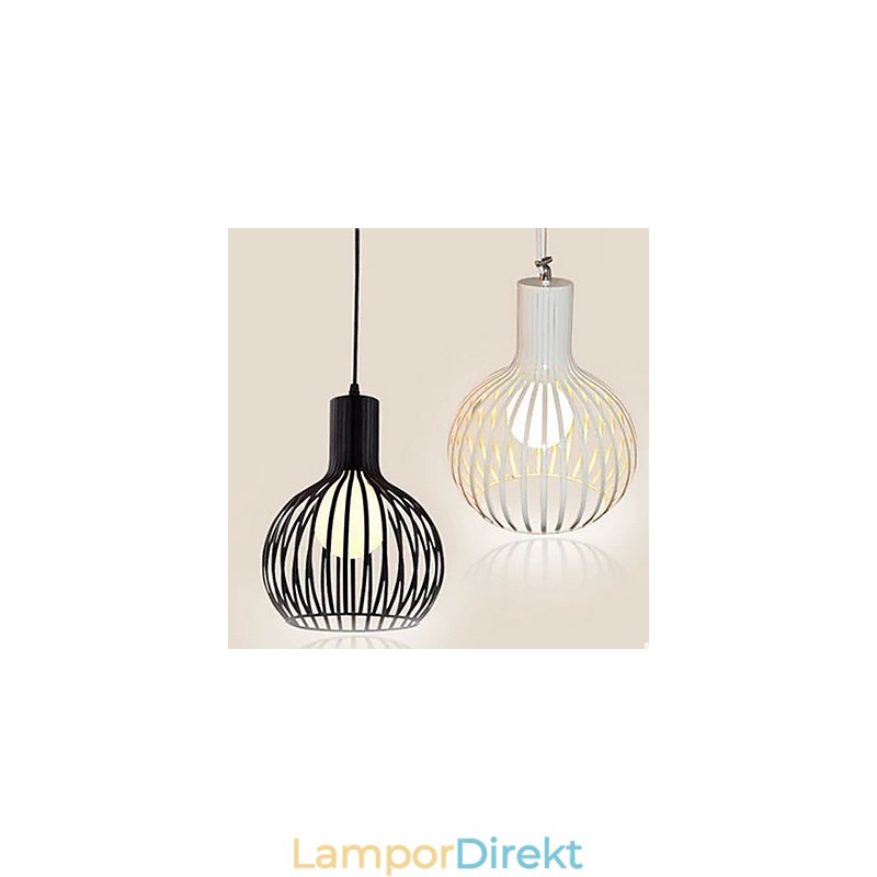 American Retro Contracted Smidesjärn Birdcage Ljuskrona Lamp Light