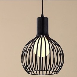 American Retro Contracted Smidesjärn Birdcage Ljuskrona Lamp Light