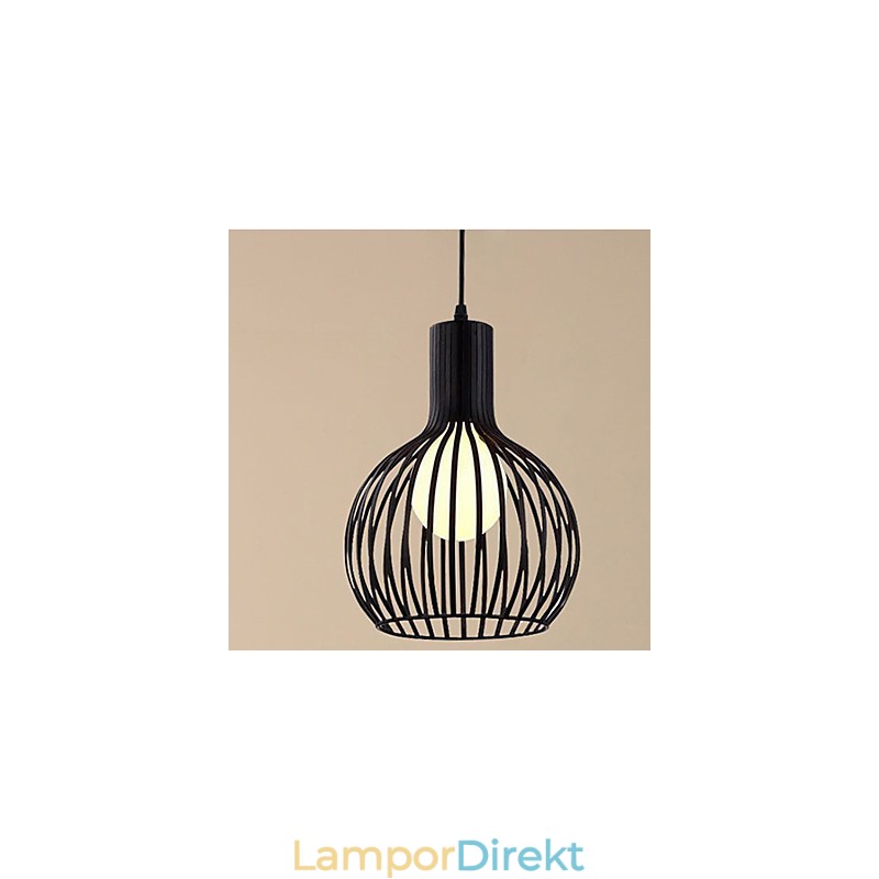 American Retro Contracted Smidesjärn Birdcage Ljuskrona Lamp Light
