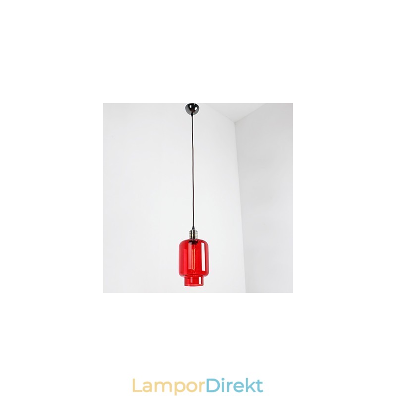 Modernt Plätering Glas 1 Ljus Hänge