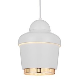 Pendellampa 1 Ljus Modern Enkelhet Gyllene Krom Svart Vit Kolstål Metallkrona