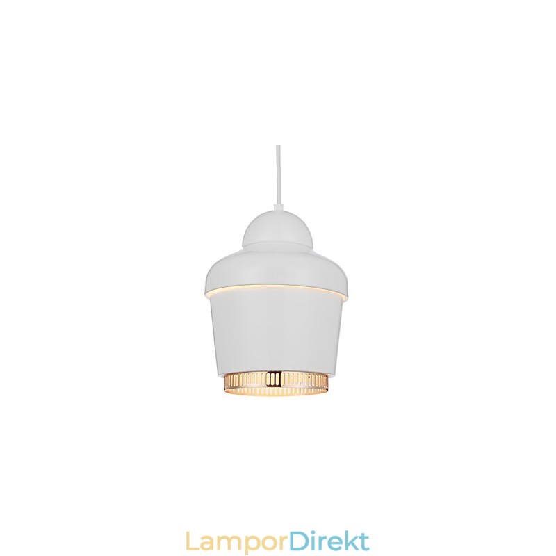 Pendellampa 1 Ljus Modern Enkelhet Gyllene Krom Svart Vit Kolstål Metallkrona