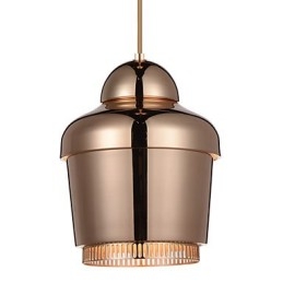Pendellampa 1 Ljus Modern Enkelhet Gyllene Krom Svart Vit Kolstål Metallkrona