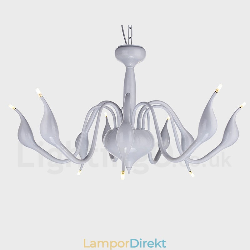 9 Ljusvit Modern Och Modern Galvaniserad Metallkrona