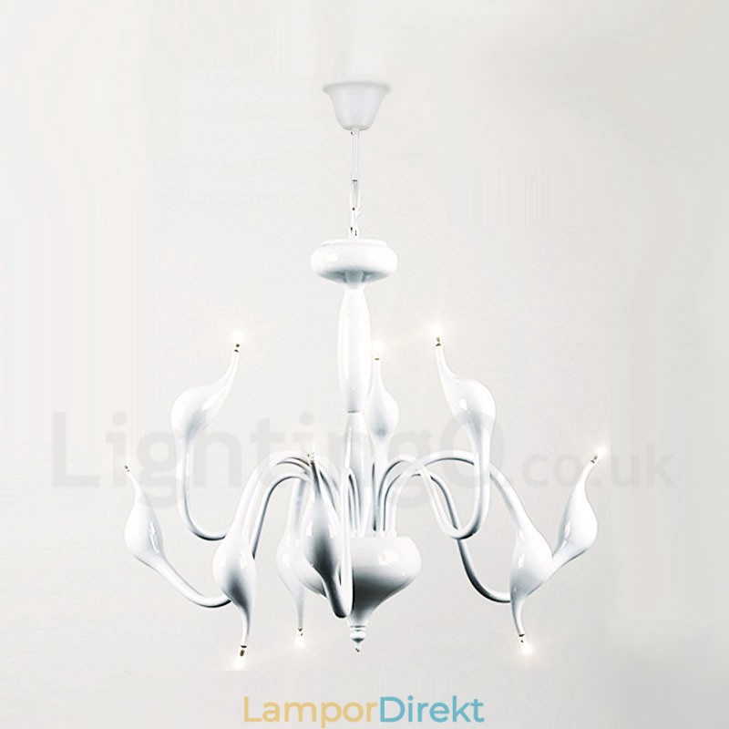 9 Ljusvit Modern Och Modern Galvaniserad Metallkrona