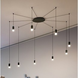 Northern Europe Contracted Och Geometrisk Sladddesign Pendellampa