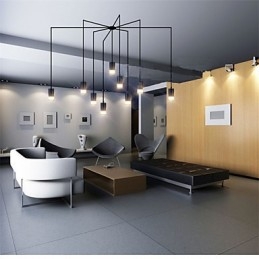 Northern Europe Contracted Och Geometrisk Sladddesign Pendellampa