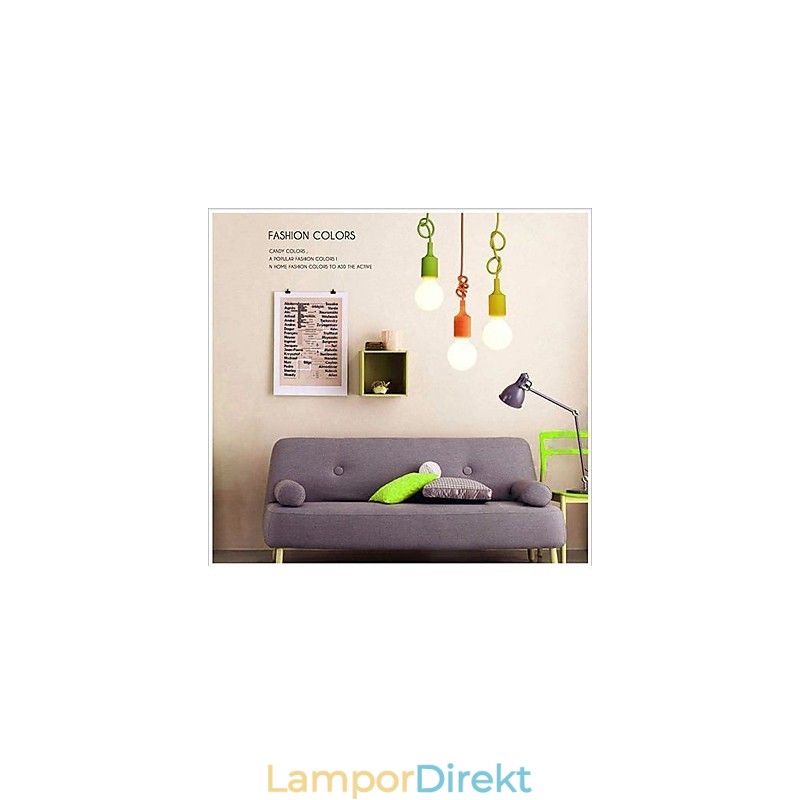 Mini Hänge 1 Ljus Modern Minimalistisk Silikongodisfärger