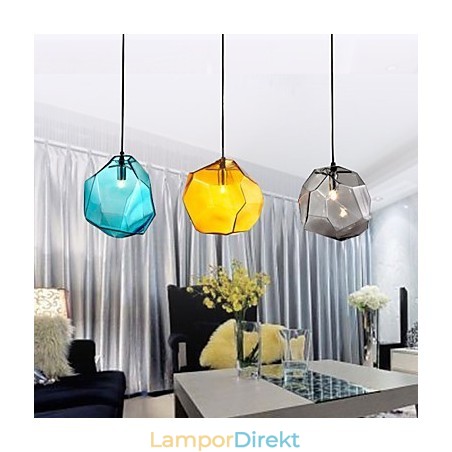 Pendel 3 Light Italy Style Transparent Galvanisering Pendel 3 Light Italy Style Transparent Galvanisering