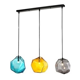 Pendel 3 Light Italy Style Transparent Galvanisering