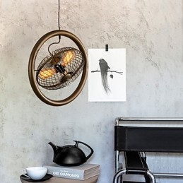 Retro Klassiska Metall Takfläkt Lampor Enkla Hängande Lampor Cafe Hängande Lampa