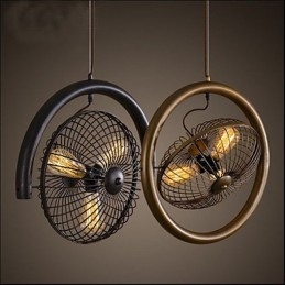 Retro Industrial Wind Lampa Fläkt Taklampa Amerikansk Stil