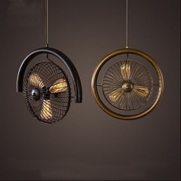 Retro Industrial Wind Lampa Fläkt Taklampa Amerikansk Stil