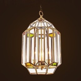 Hel Kopparfärgad Lampa
