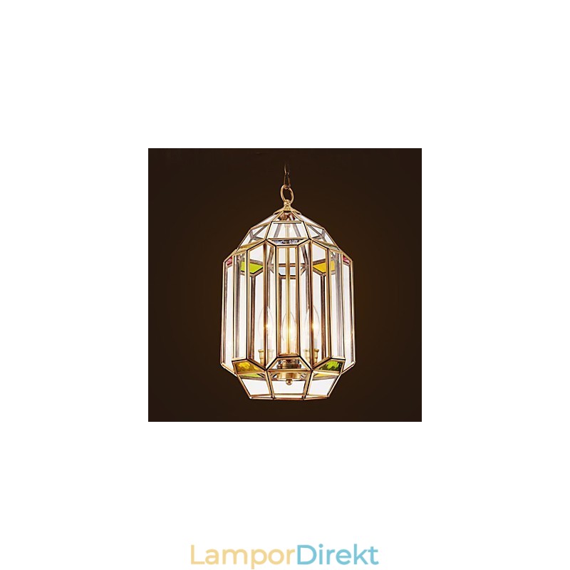 Hel Kopparfärgad Lampa