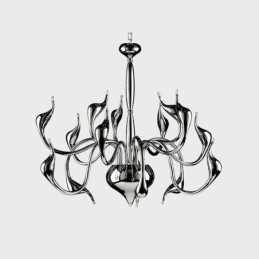15 Ljussilver Modern Och Modern Krom Galvaniserad Metallkrona