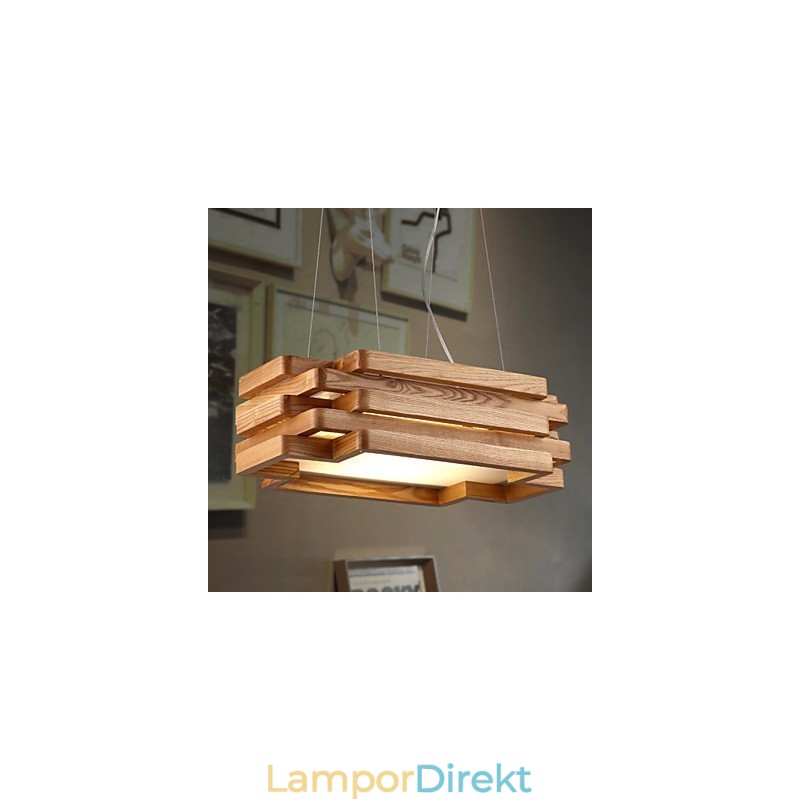 Modern Och Modern Country Mini-Stil Trä Bambu Taklampa