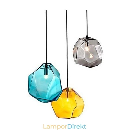 Creative Ice Crystal Glass Diamond Pendel Chromatic Droplight Lamp Light Creative Ice Crystal Glass Diamond Pendel Chromatic Droplight Lamp Light