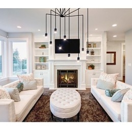 Northern Europe Creative Contracted And Geometric Line Design Pendel Light