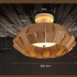 Modern Contemporary Country Mini Style Övrigt Wood Bambu Pendellampa