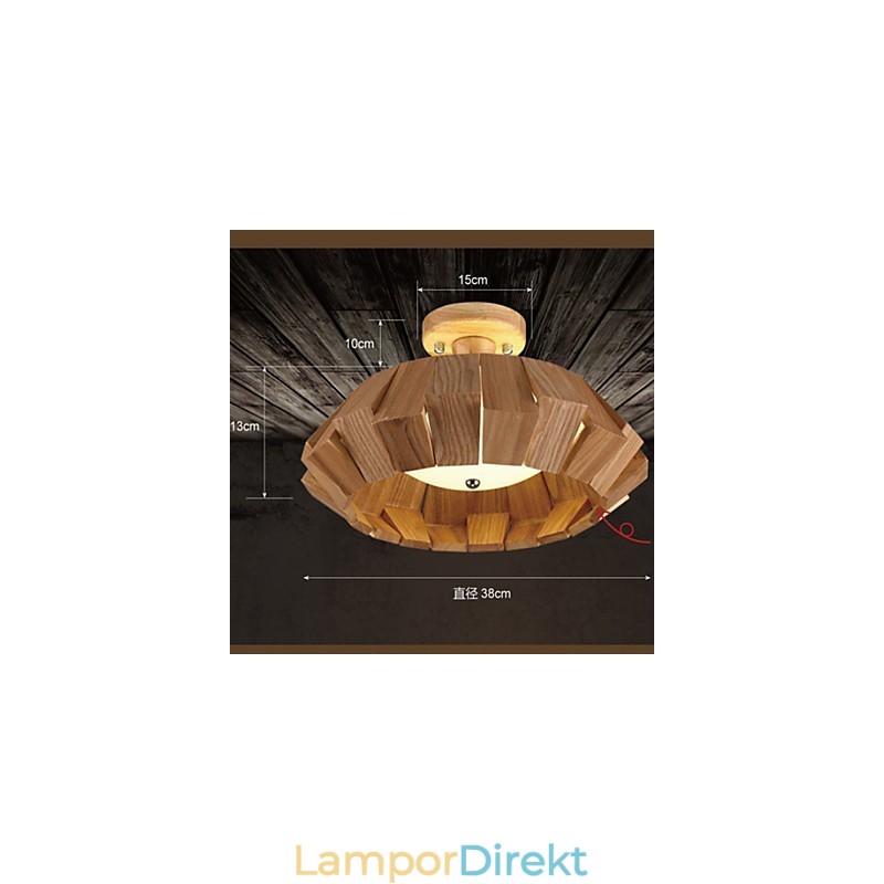 Modern Contemporary Country Mini Style Övrigt Wood Bambu Pendellampa