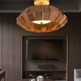 Modern Contemporary Country Mini Style Övrigt Wood Bambu Pendellampa