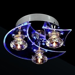 Ljuskrona Modern Crystal Living 3 Lights
