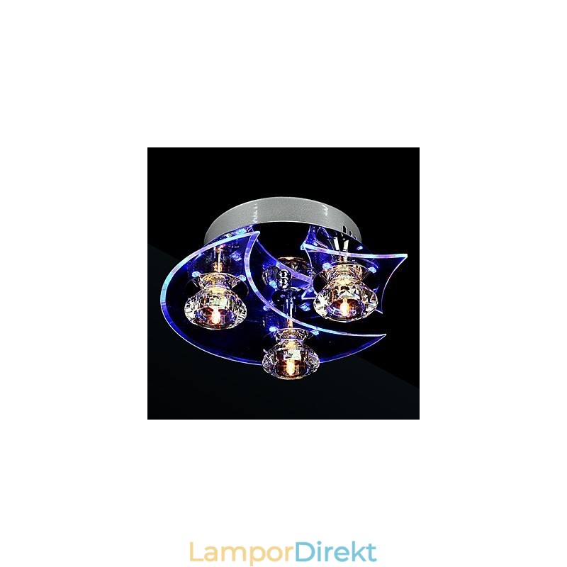 Ljuskrona Modern Crystal Living 3 Lights